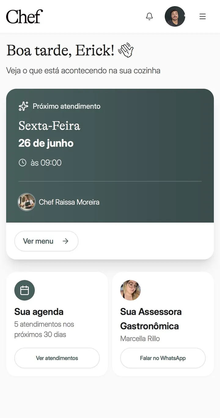 Tela inicial